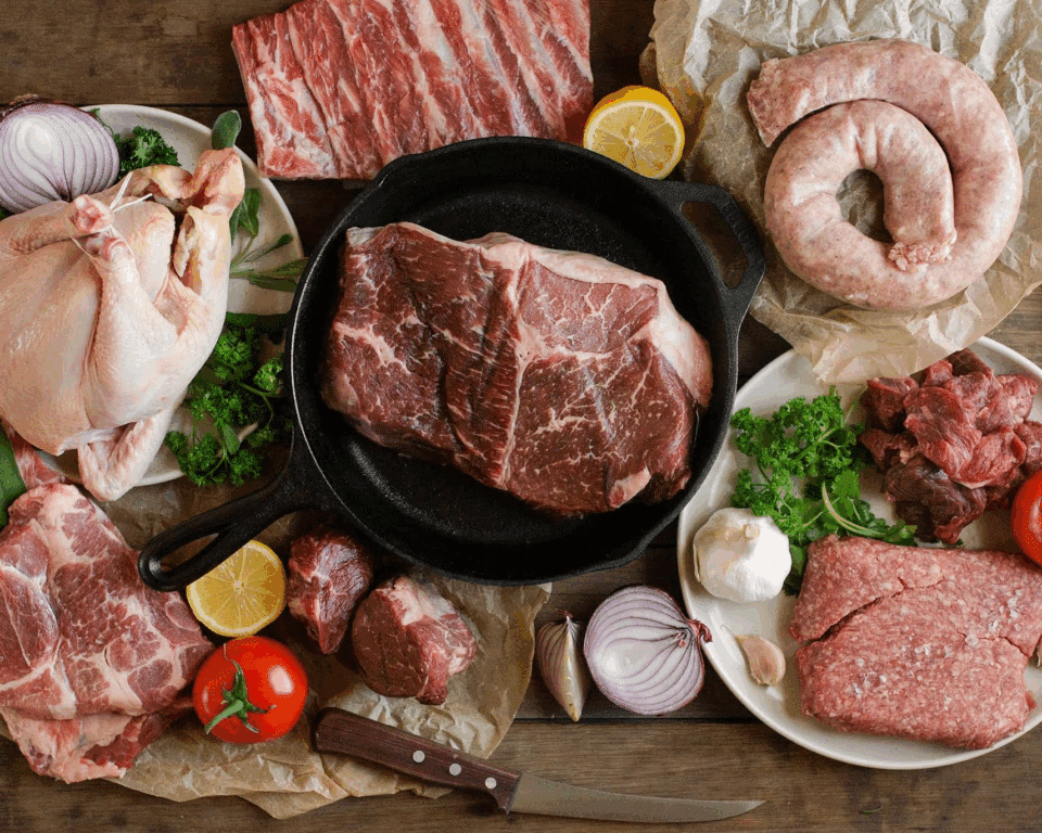 Meats from Honey Brook Farm.