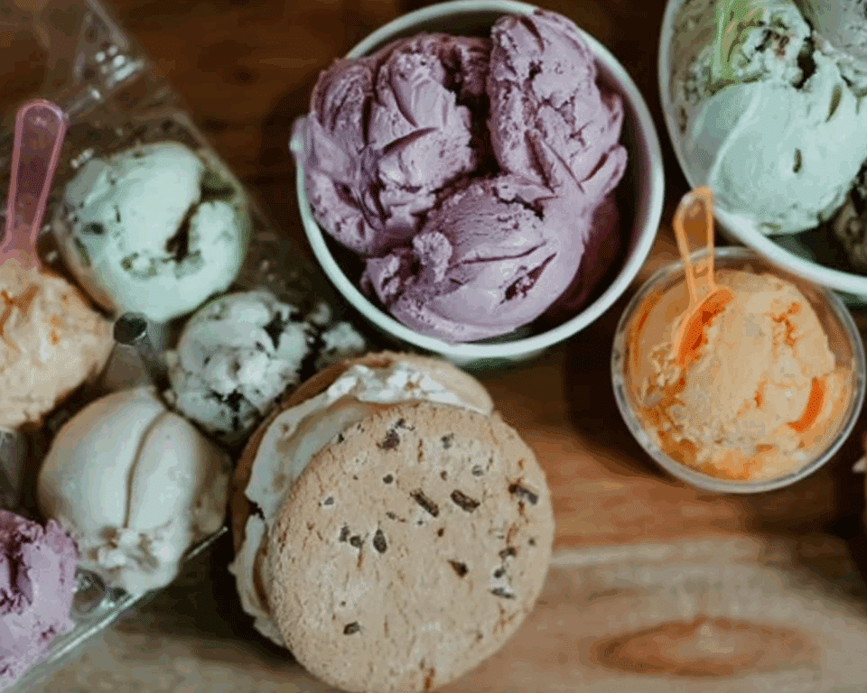 Assorted ice cream treats at PA Preferred Destiny Dairy Bar.