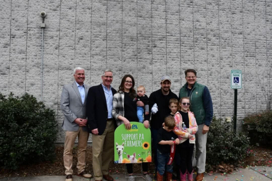 The Farm Store Grand Opening with PA Preferred sign.