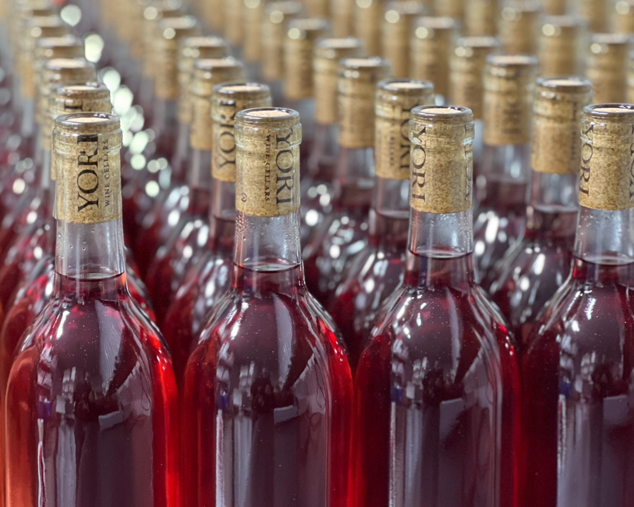 Rose bottles.