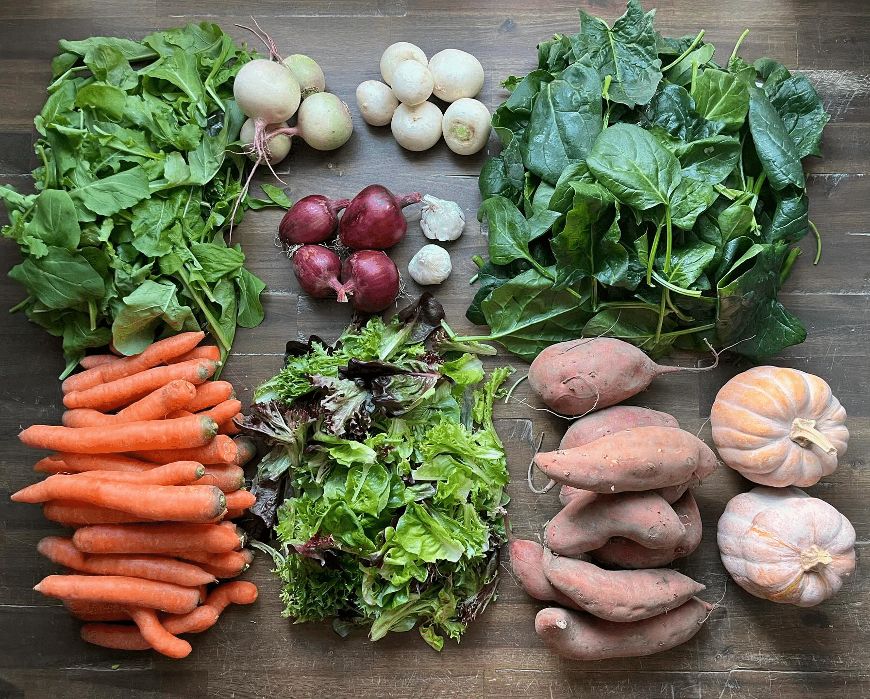 Vegetables at Endless Roots Farm in Lackawanna County.