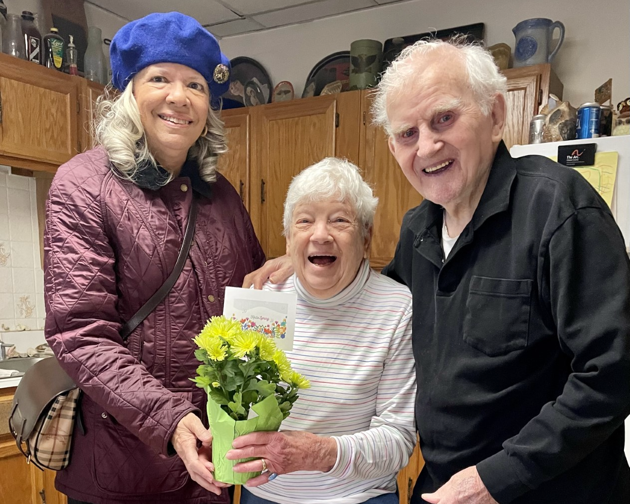 West Chester Mayor Lillian DeBaptiste with Barbara and Eugene Finegan.