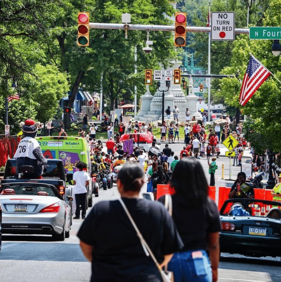 A view of the Easton Juneteenth Parade.