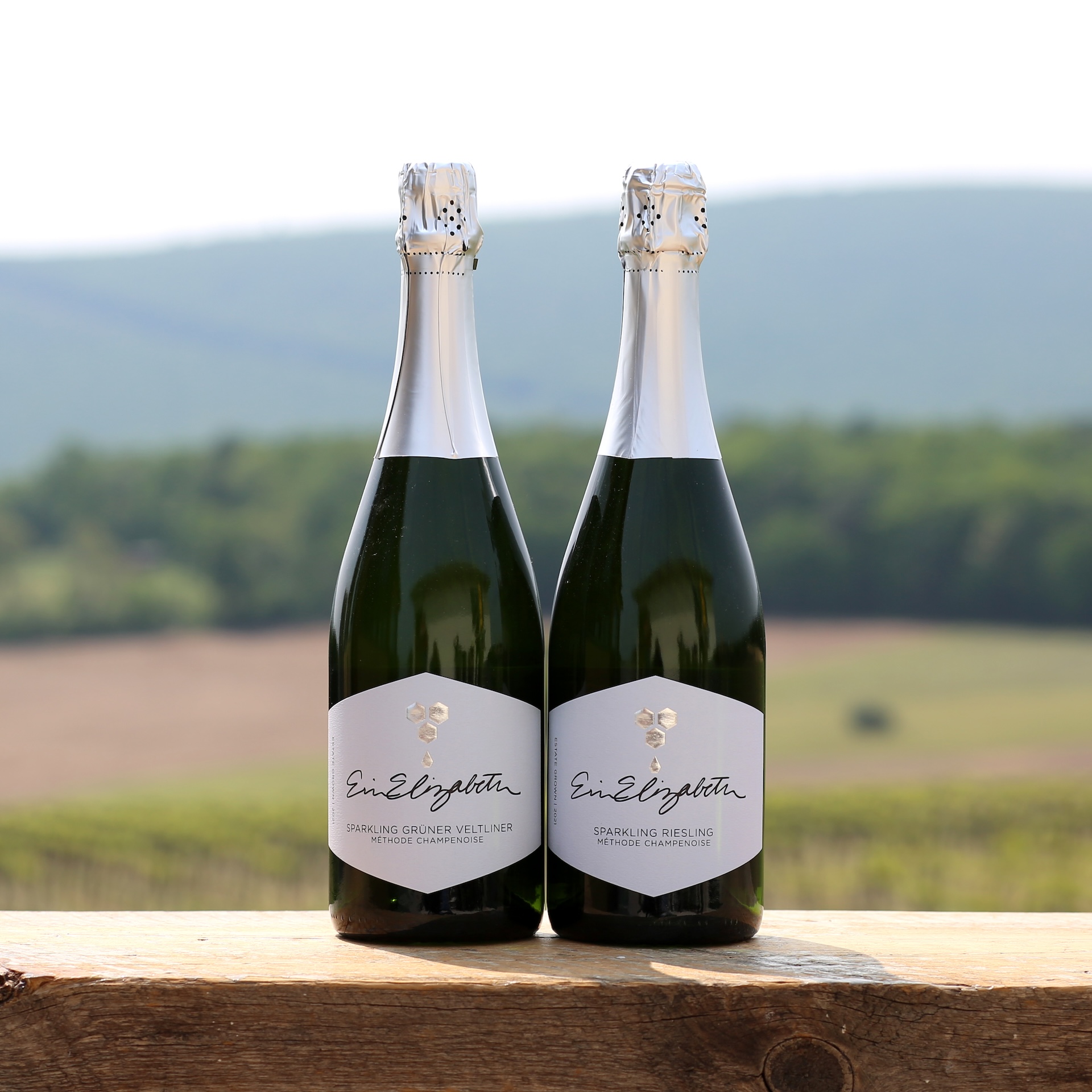The Galen Glen collection of Erin Elizabeth sparkling wines.