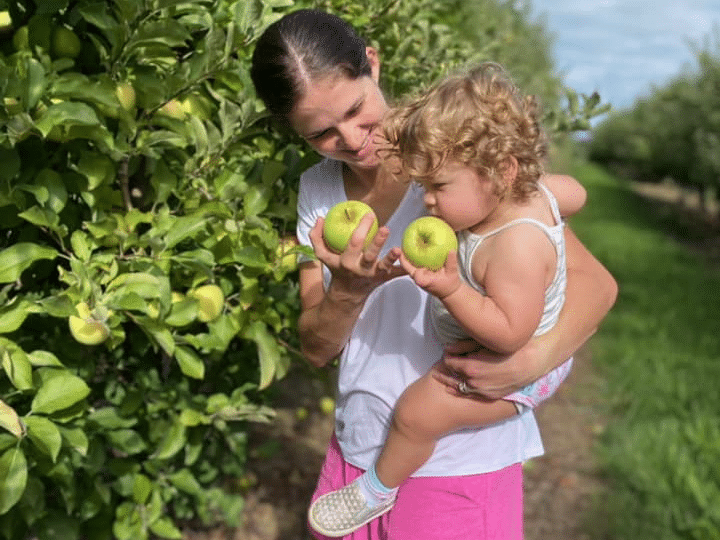 Apple picking at OHF Orchards.