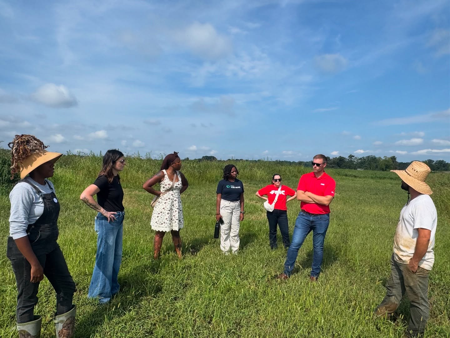 The Community Grocer meets with FarmerJawn.