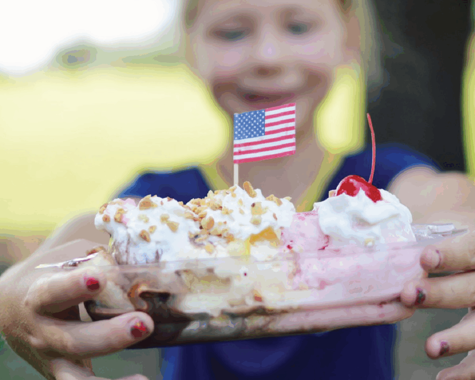 Banana split in Latrobe.