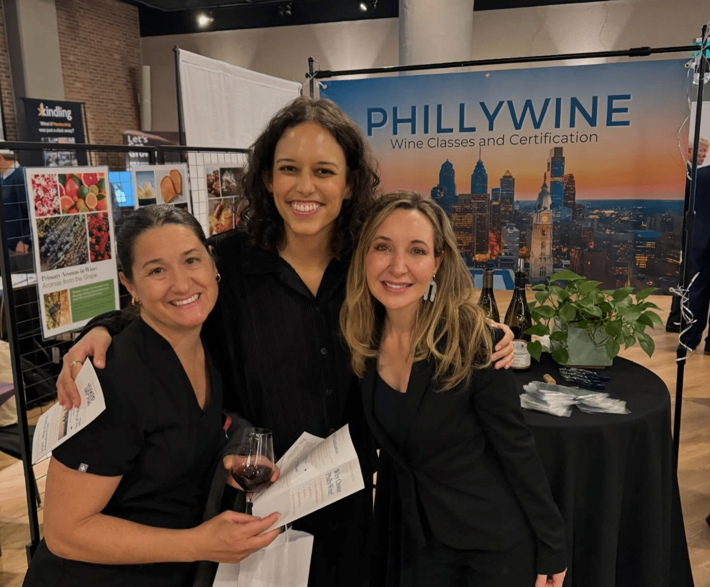 Noelle Allen, far right, with fellow professionals at Fitler Club.
