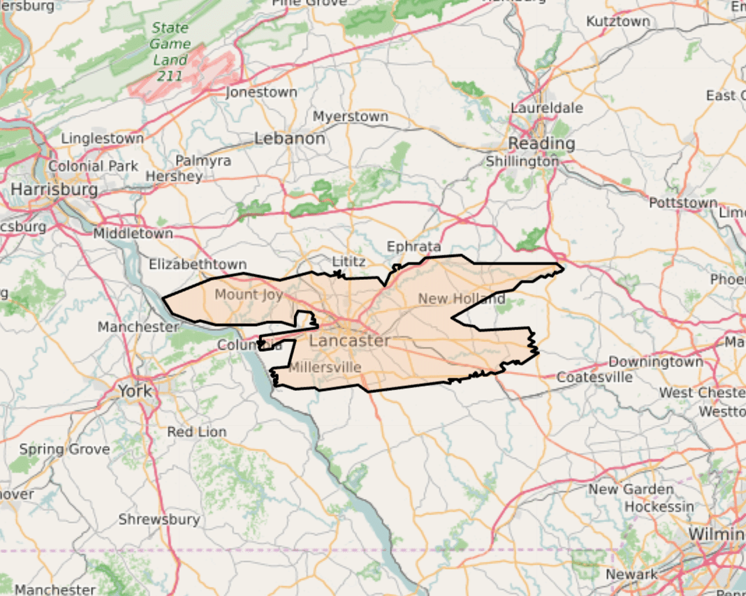 The Lancaster Valley AVA, established in 1984 on PlantMaps.com.