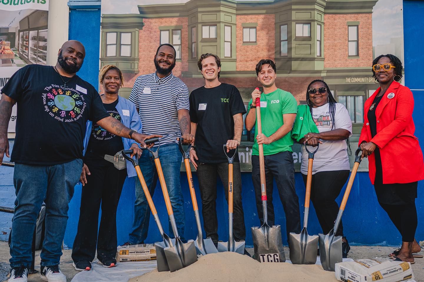 Groundbreaking ceremony at TCG.