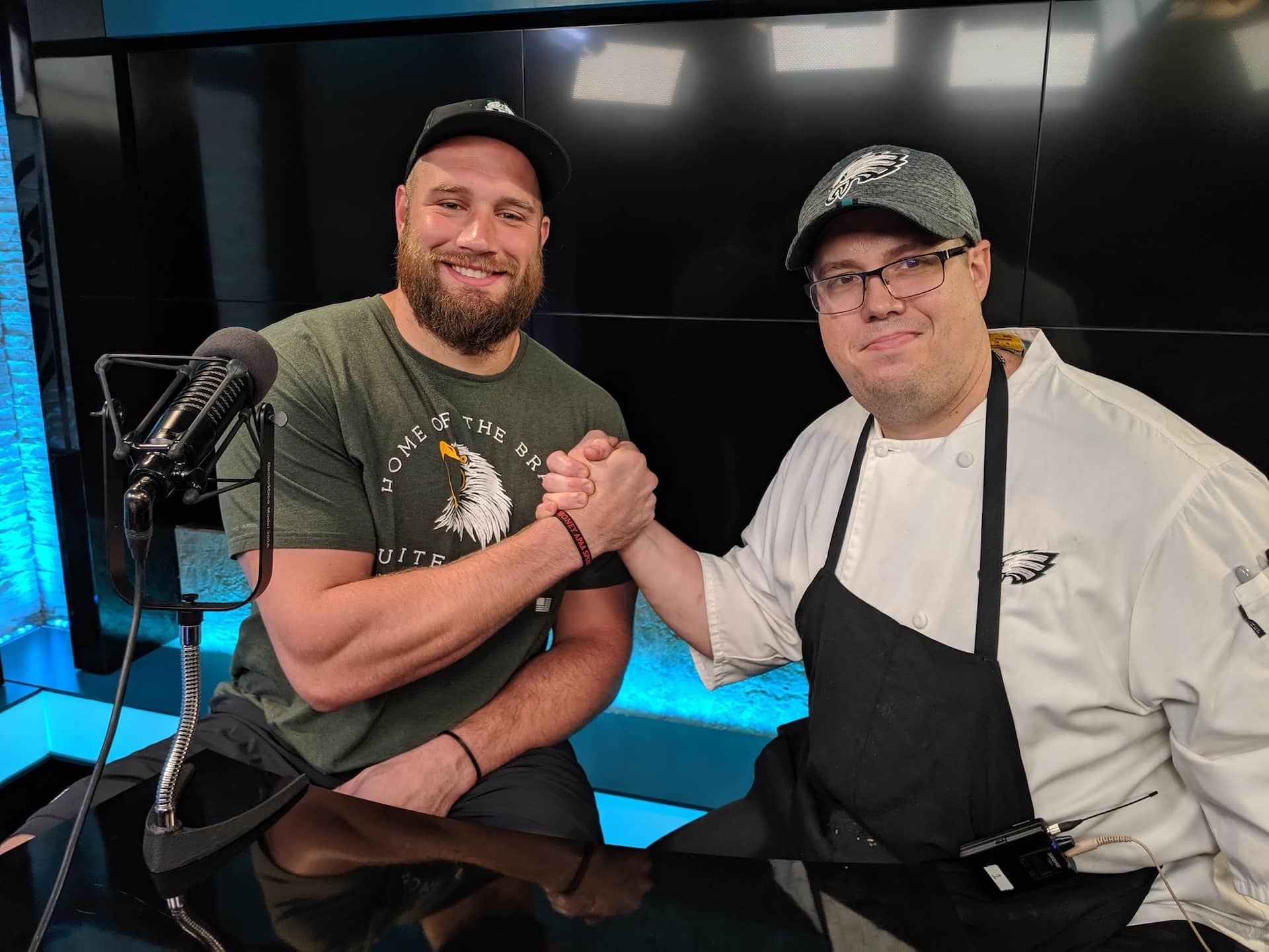 Lane Johnson talks with Tim Lopez on a podcast.
