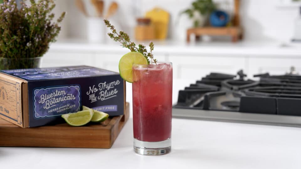 No Thyme for the Blues mocktail.