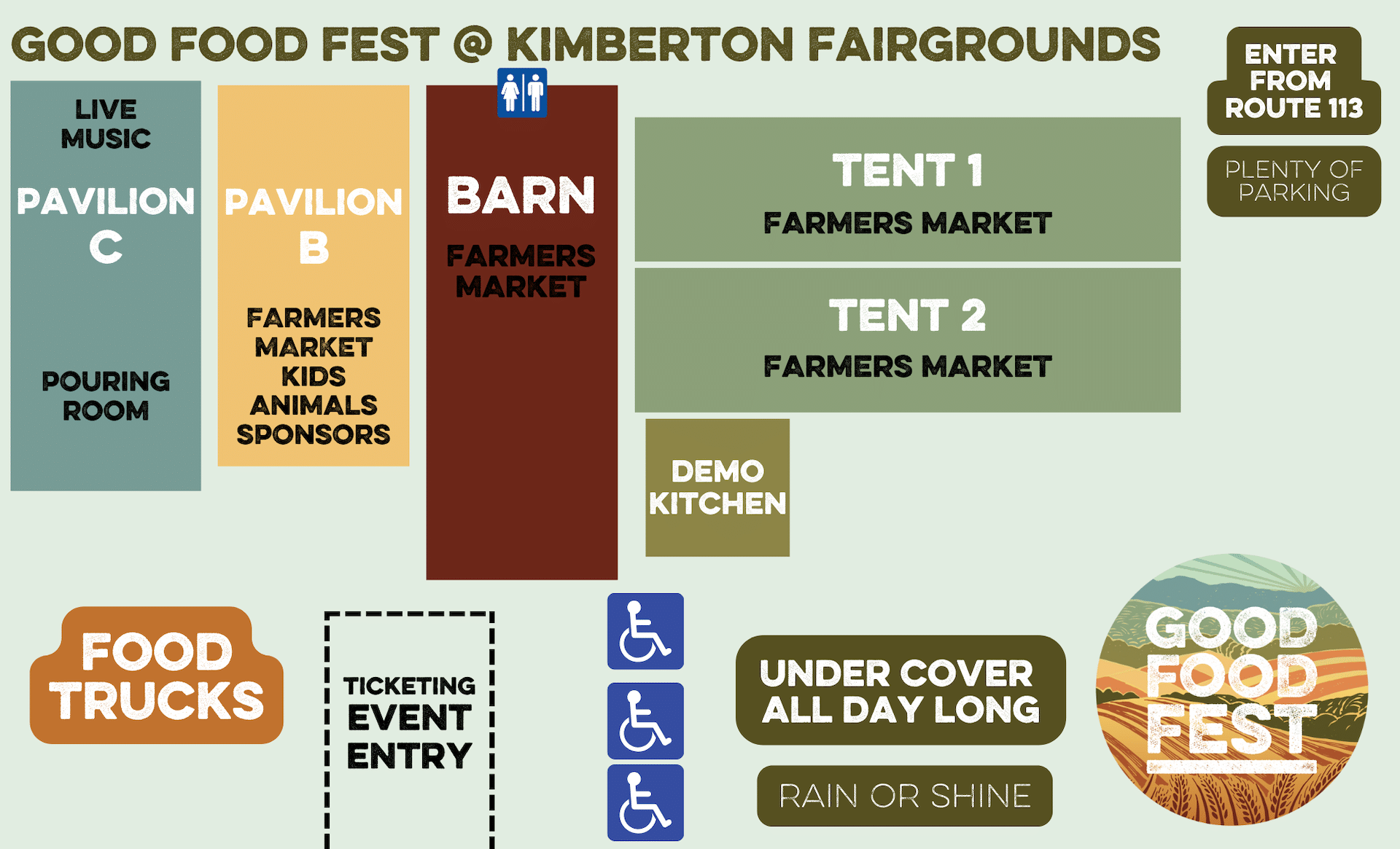 Good Food Fest map.