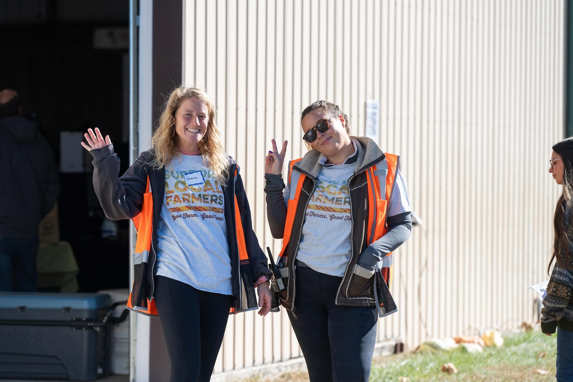 Volunteers at Good Food Fest.