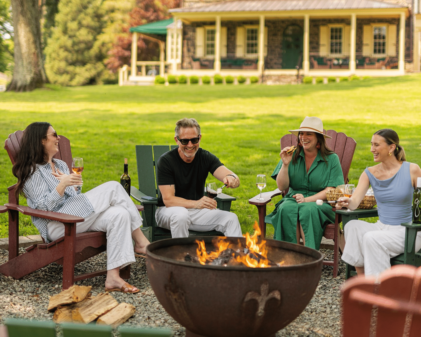 Guests at Inn at Grace Winery.