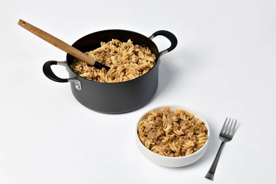 Lentil Peanut Noodles by Dish Works for Nourish PA.