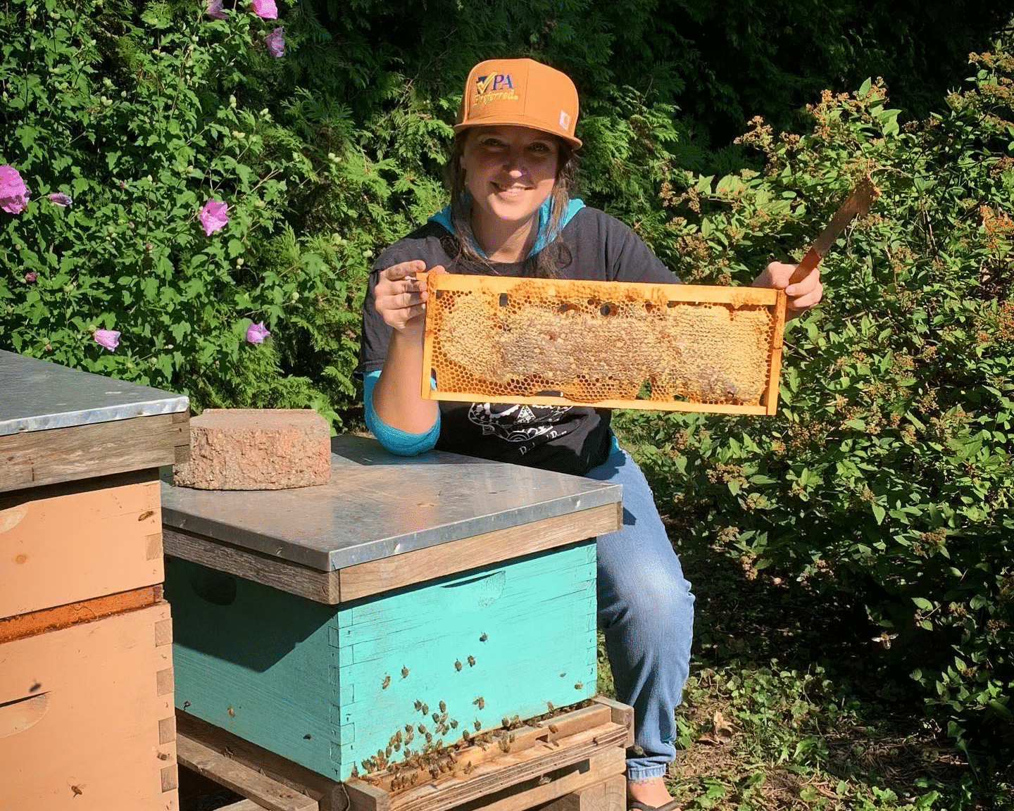 PA Preferred Backyard Buzz beekeeper Nikki.