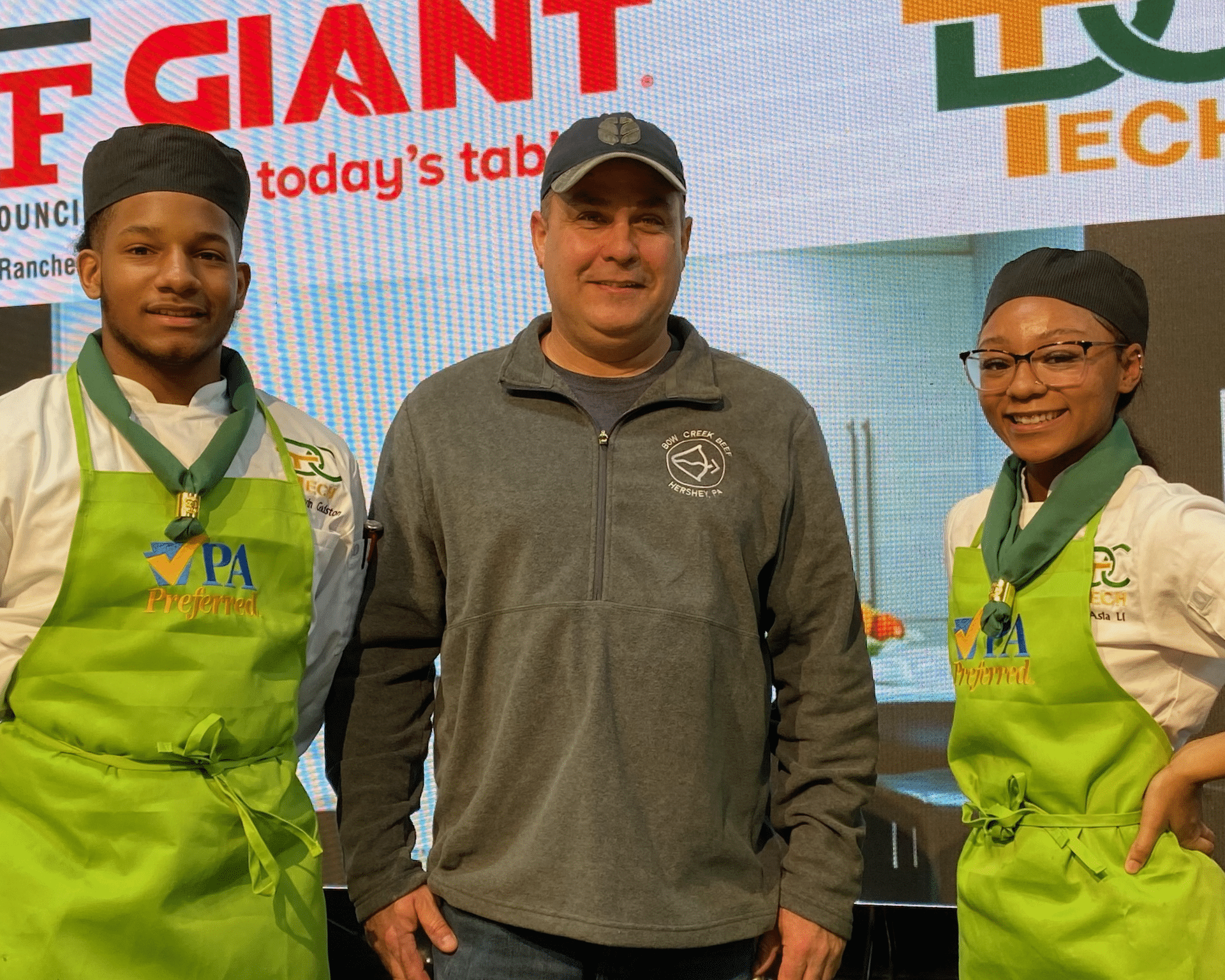Bow Creek Farm & Cattle Co. owner Rob at Farm Show.
