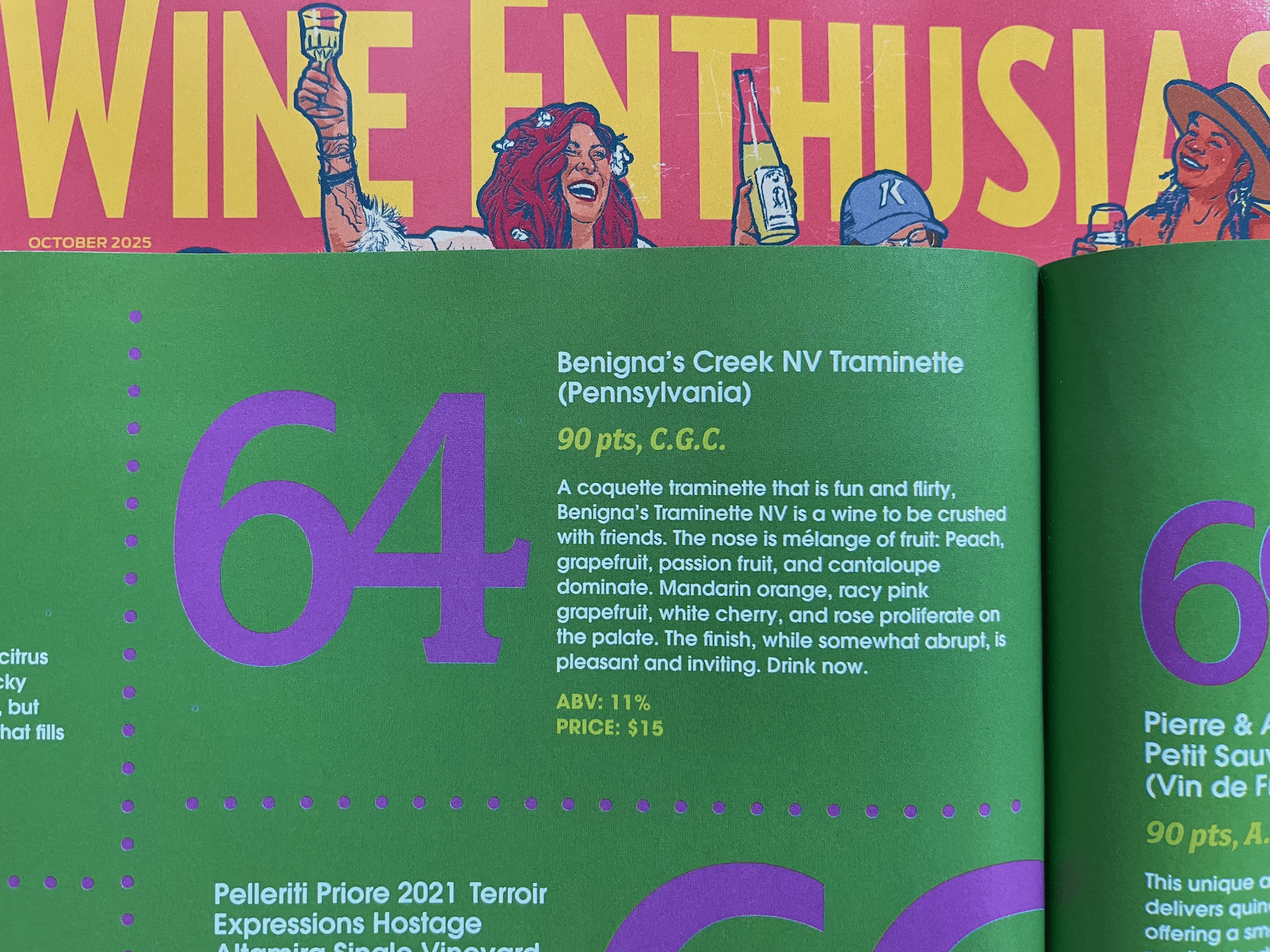 A Pennsylvania "Best Buy" in Wine Enthusiast.