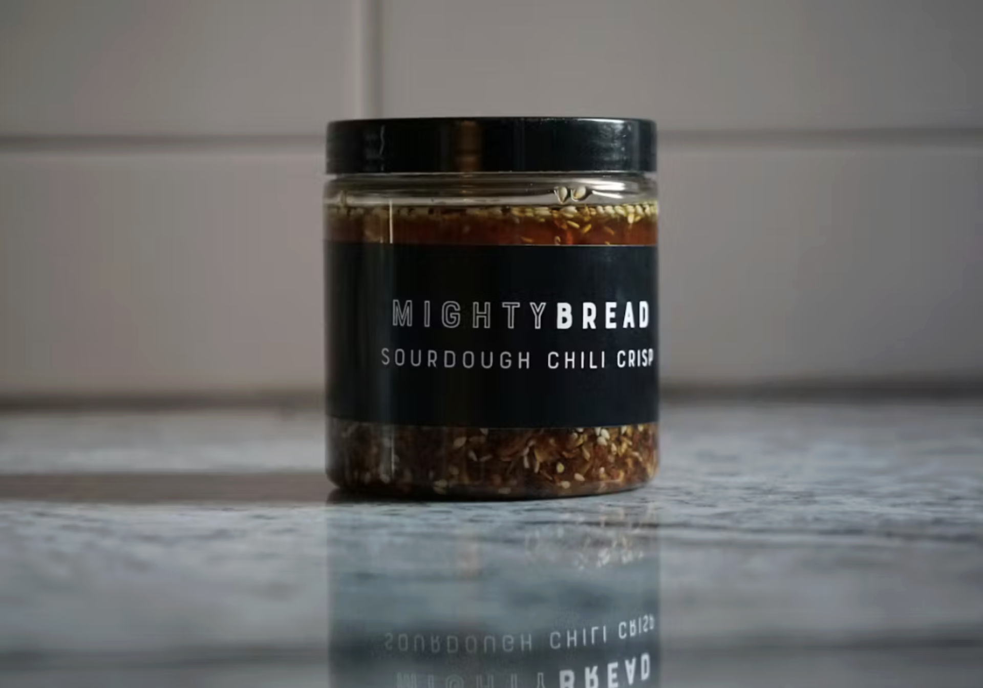 Chili crisp by Mighty Bread Co. in Philly.