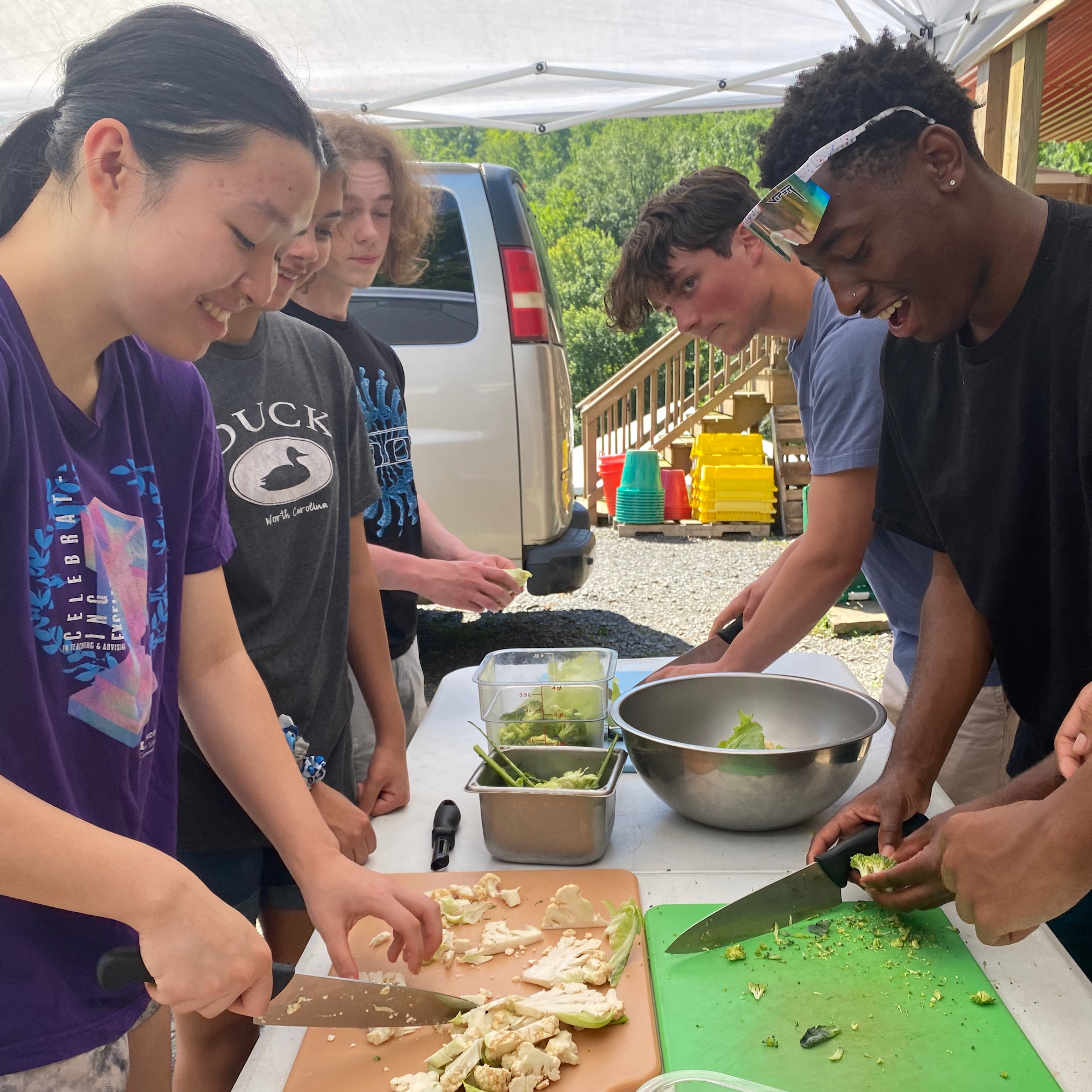 Culinary demo at The LEAF Project.