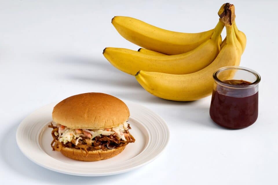 Nourish PA banana peel pulled "pork."