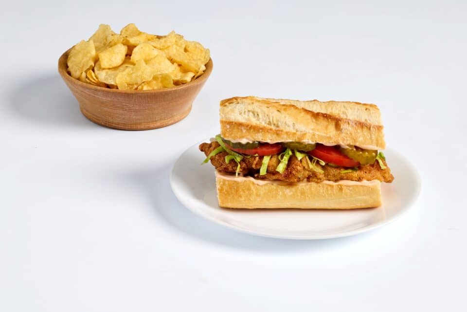 Nourish PA catfish Po' boy recipe.