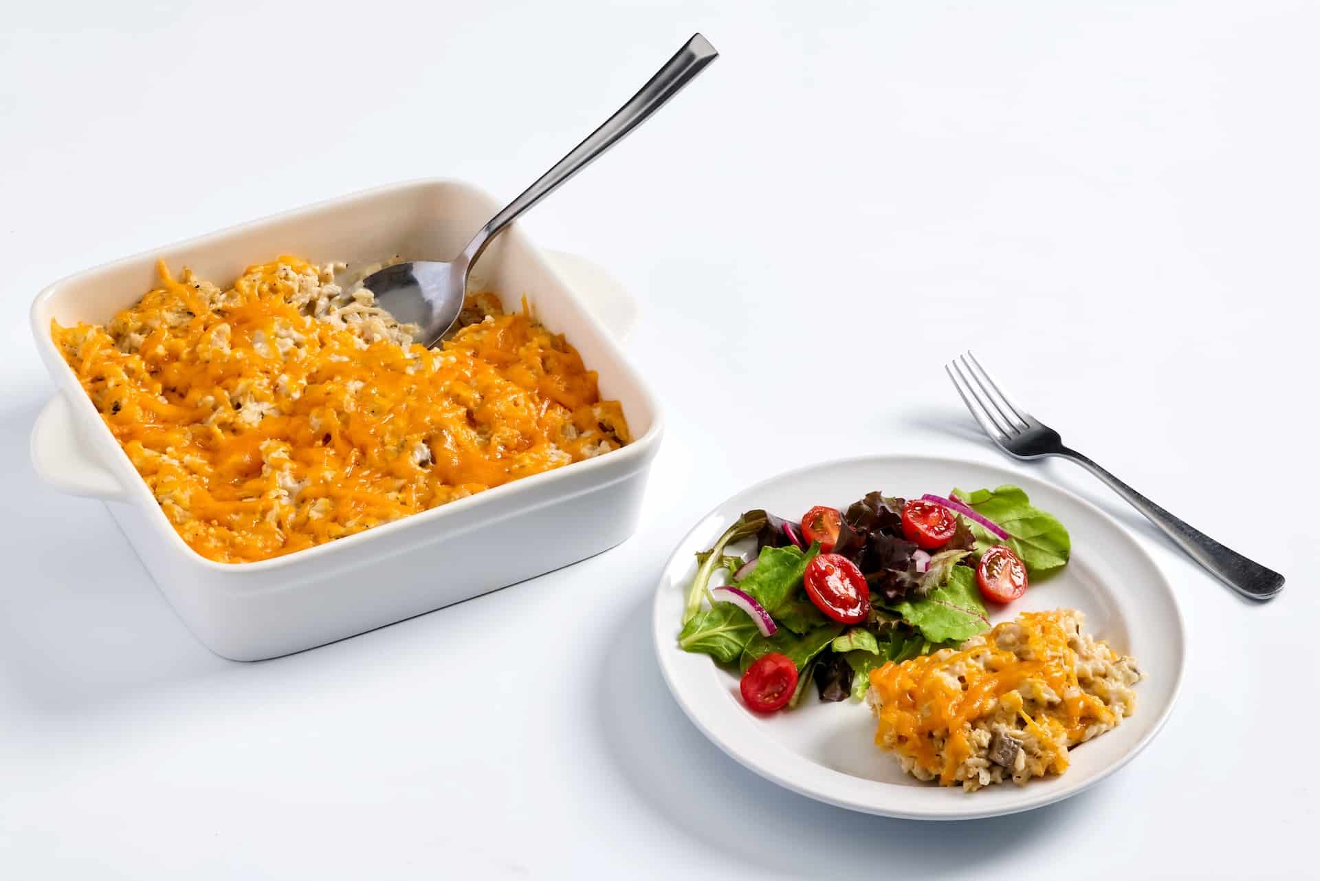 Nourish PA classic chicken and rice casserole.