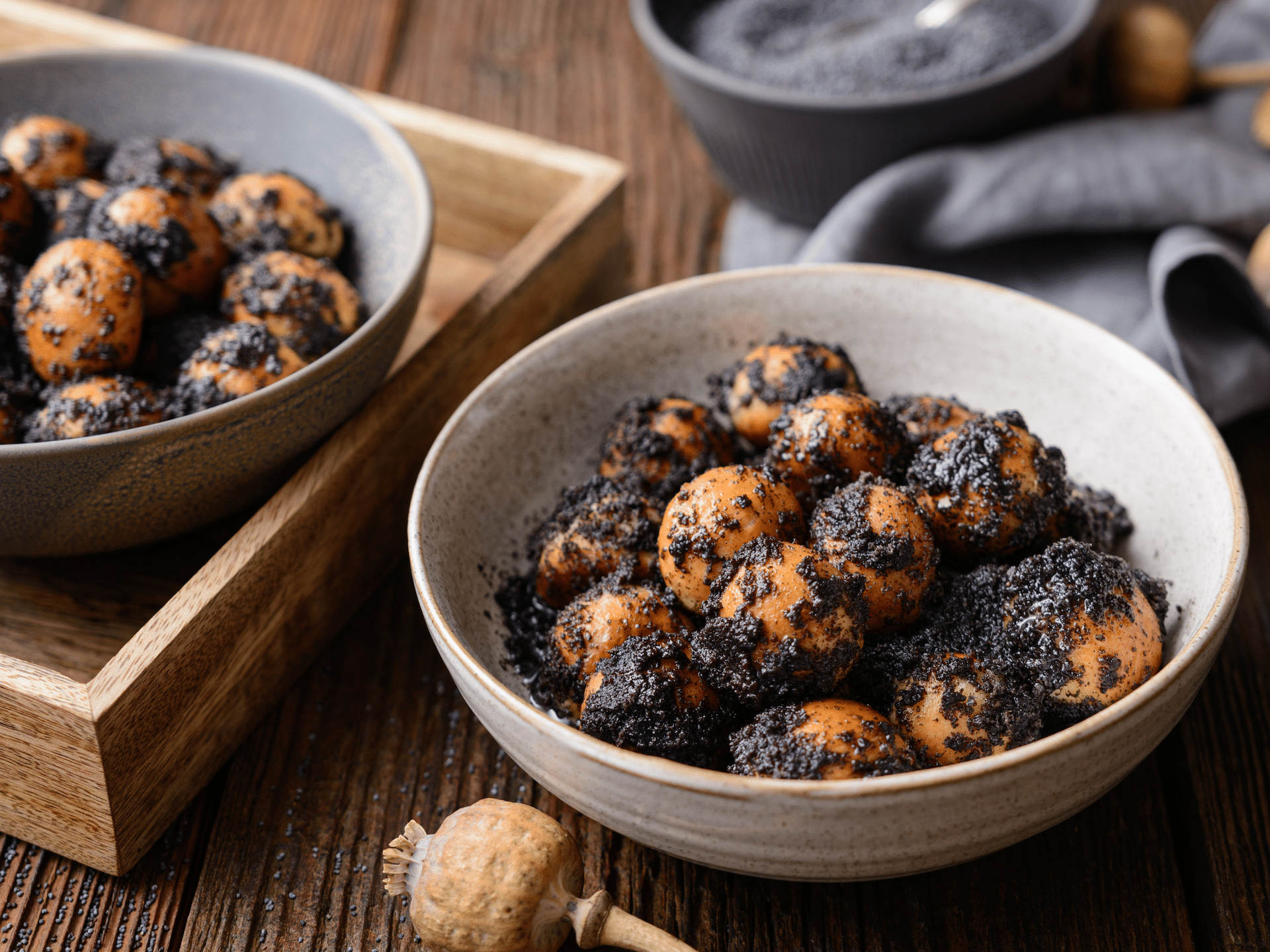 Slavic Bolbaki bread balls.