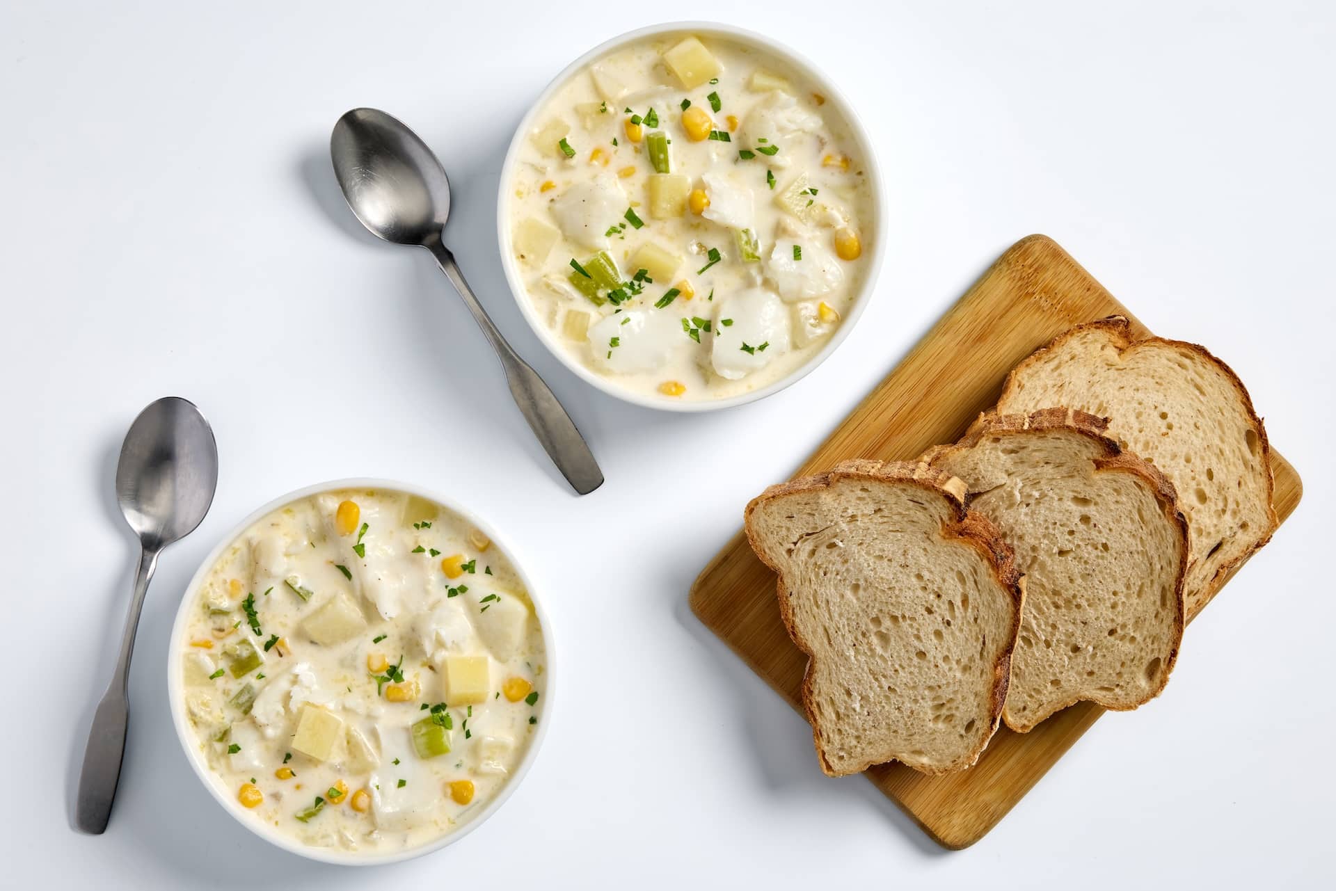 Nourish PA Creamy Pollock Chowder.