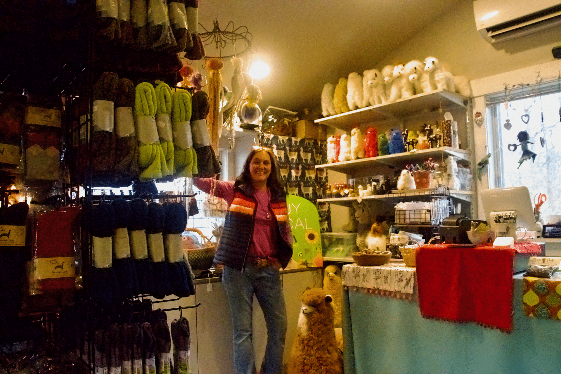 Marcia Silkroski in her store.