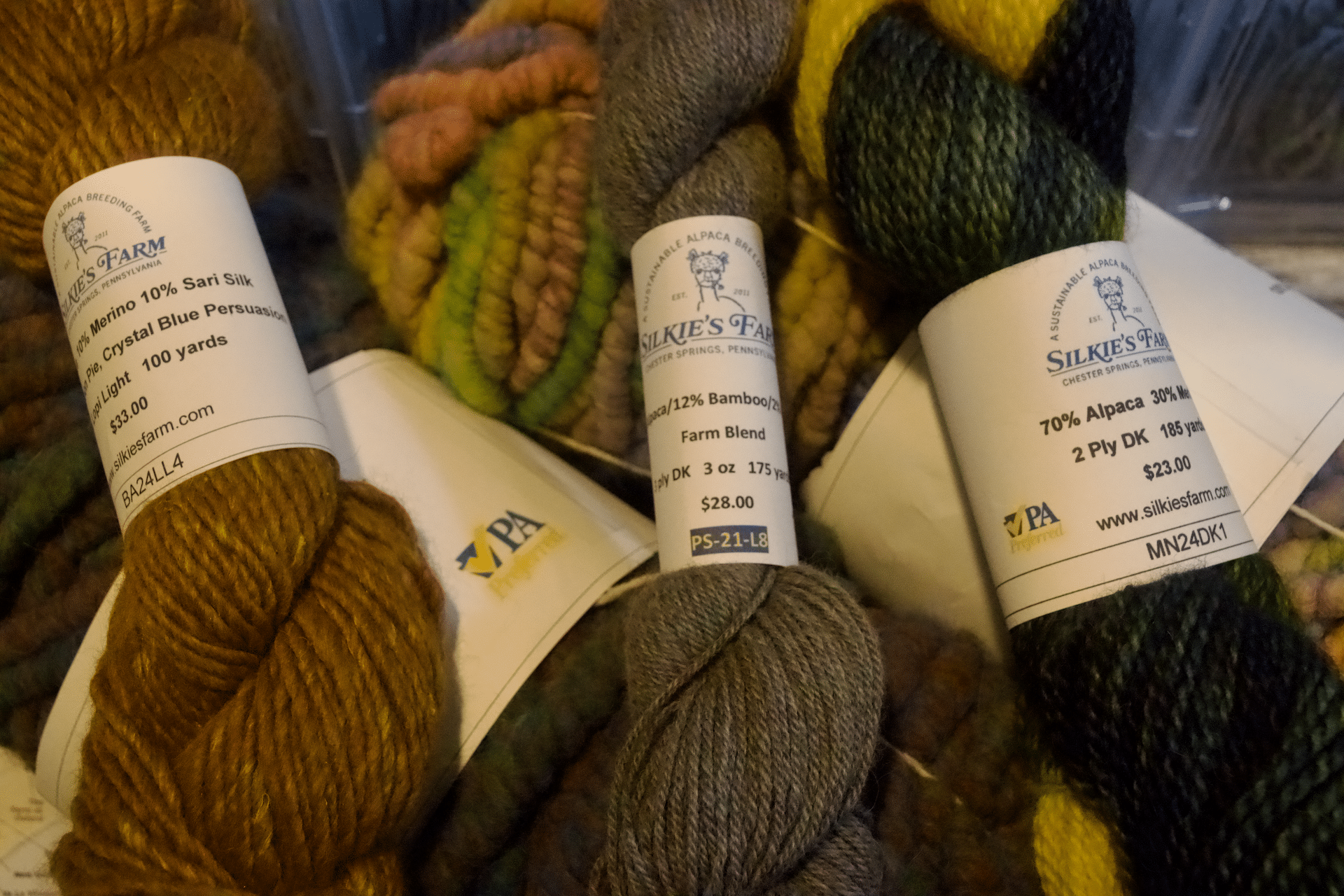 Silkie's Farm yarn.
