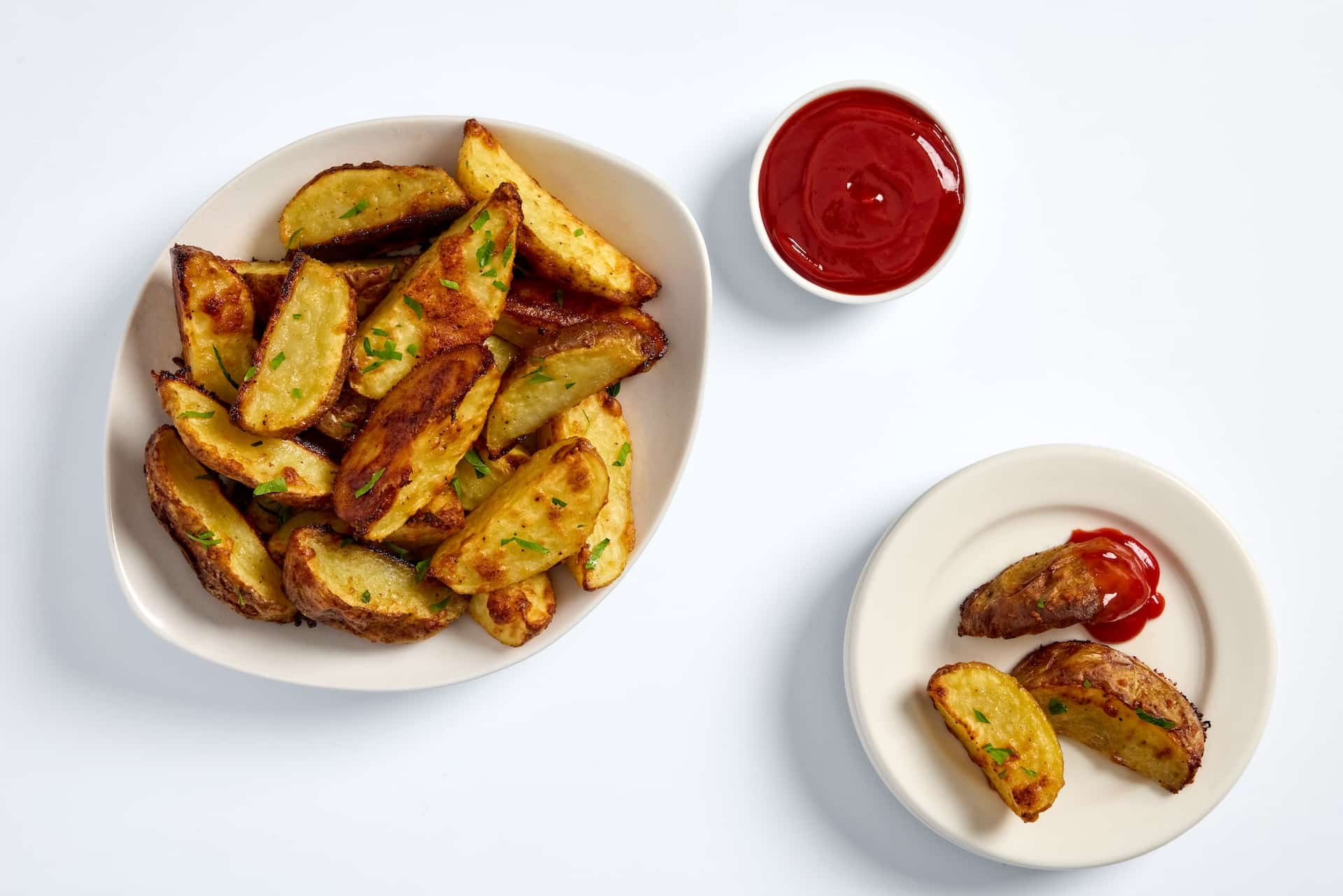 Nourish PA Parmesan Crusted Potato Wedges.