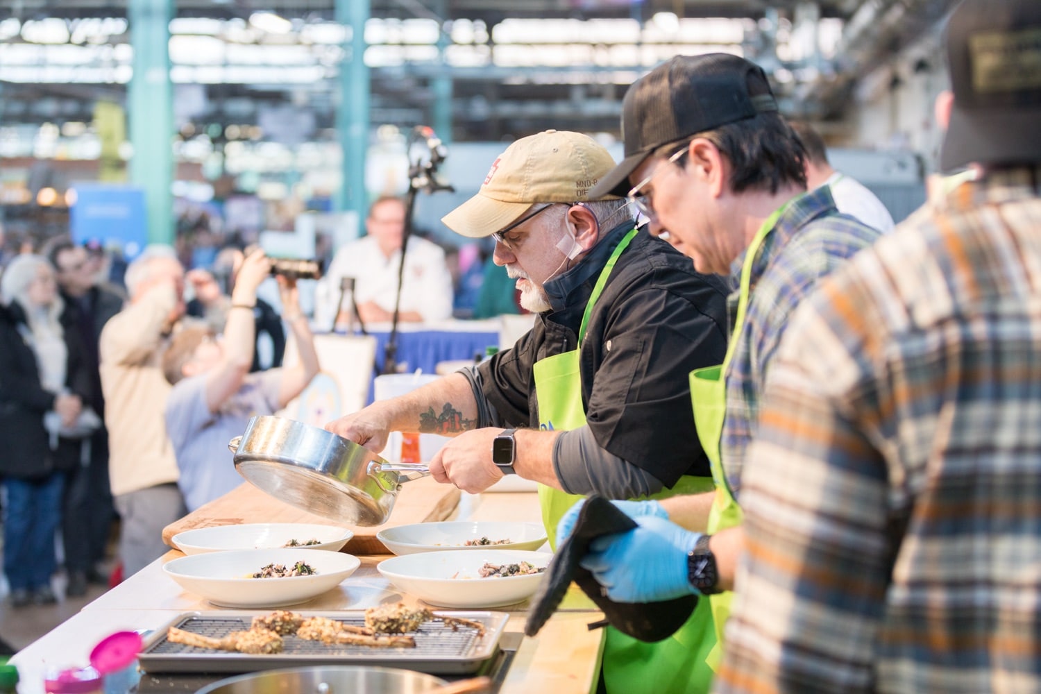 Army vs. Coast Guard cook-off on Military Appreciation Day.