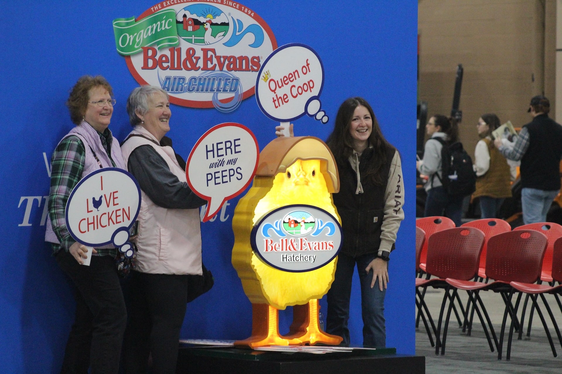 The Bell and Evans exhibit at Farm Show.