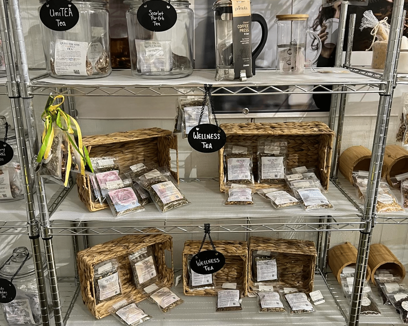 Quite The Stir tea products.