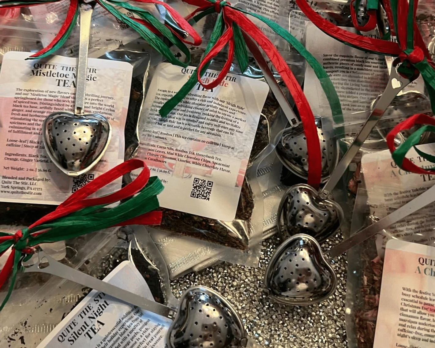 Seasonal winter holiday teas by Quite The Stir.