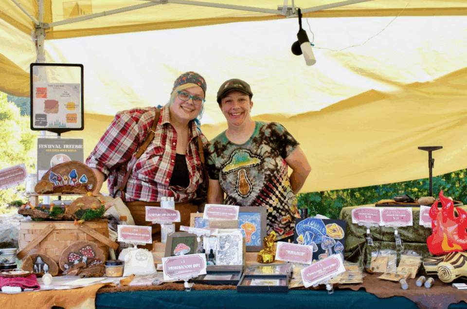 Flannel Roots Farm owners Jill Segraves and Brittany Burch.