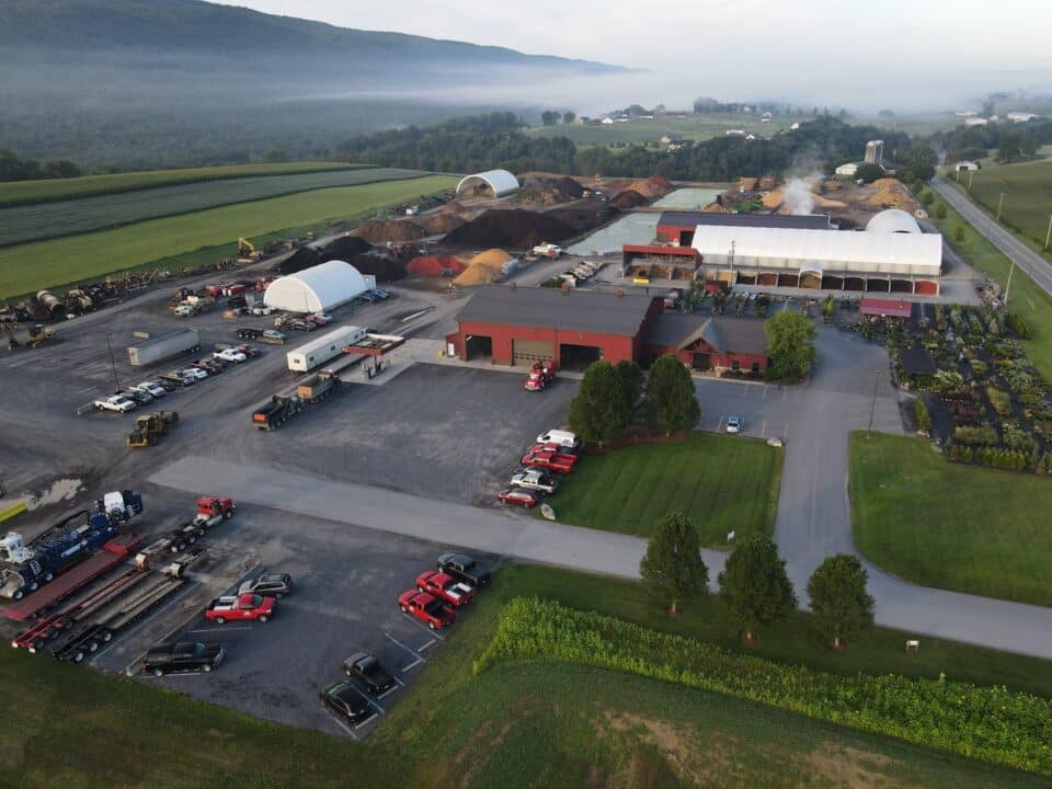 Aerial view of PA Preferred Metzler Forest Products.