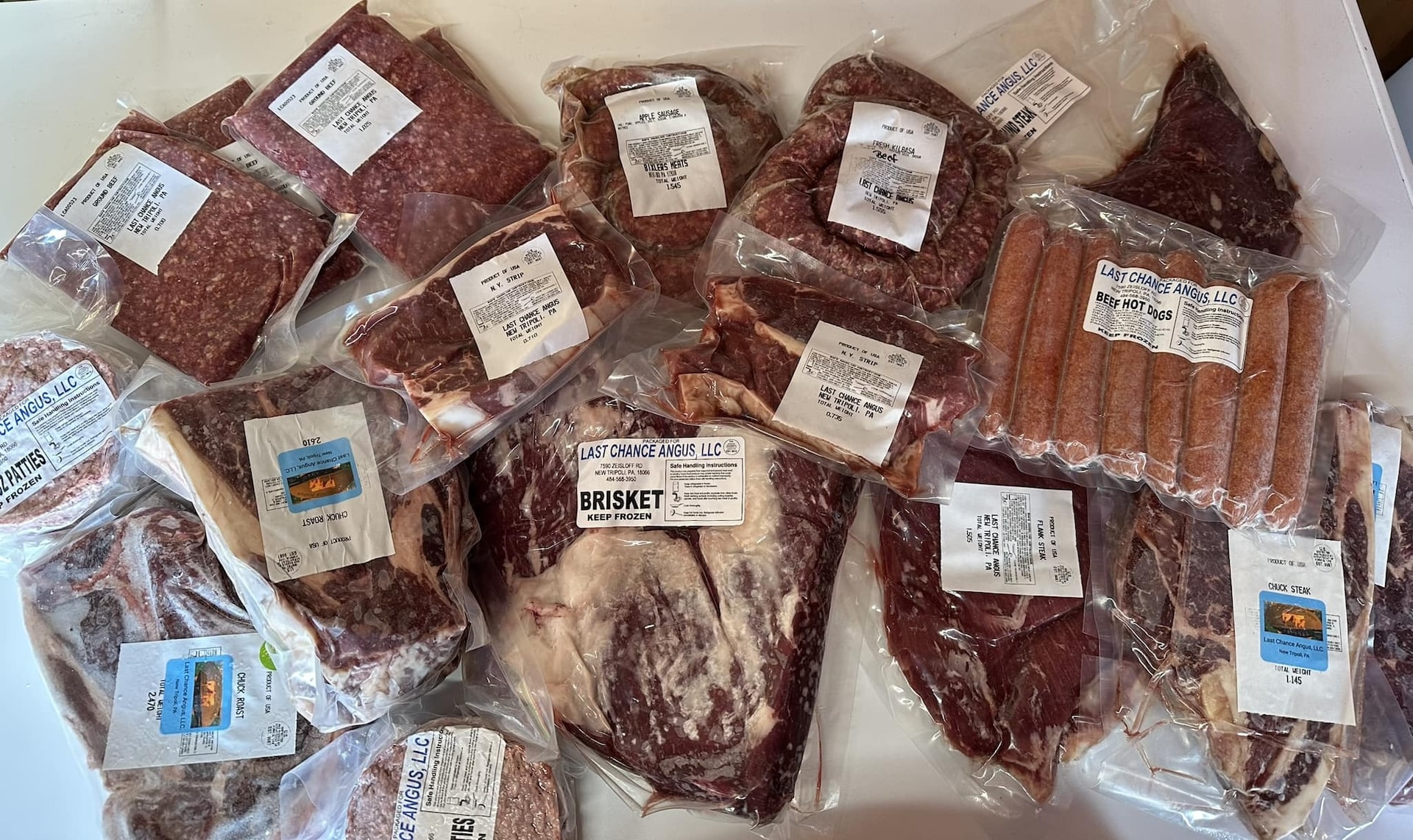 The frozen beef products of PA Preferred Last Chance Angus, LLC.