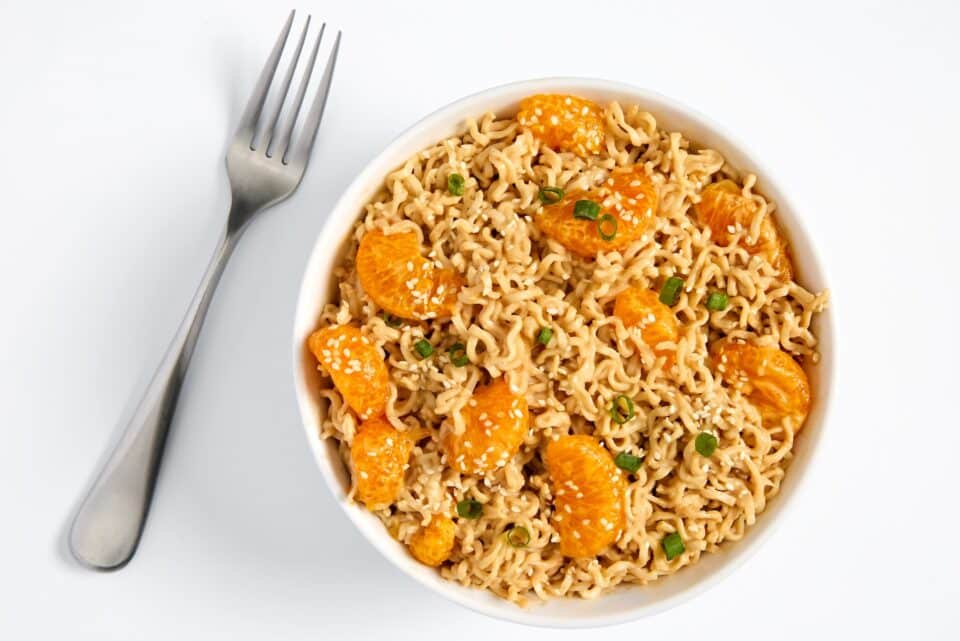 Mandarin peanut noodles.