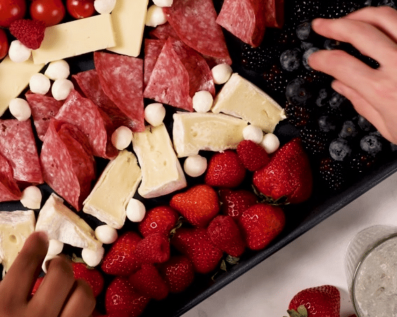 PA Preferred stars and stripes charcuterie board.