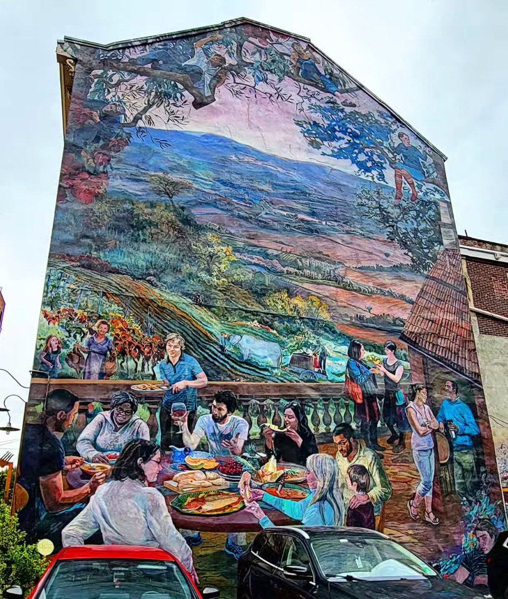 Taste of Summer mural in Philadelphia.