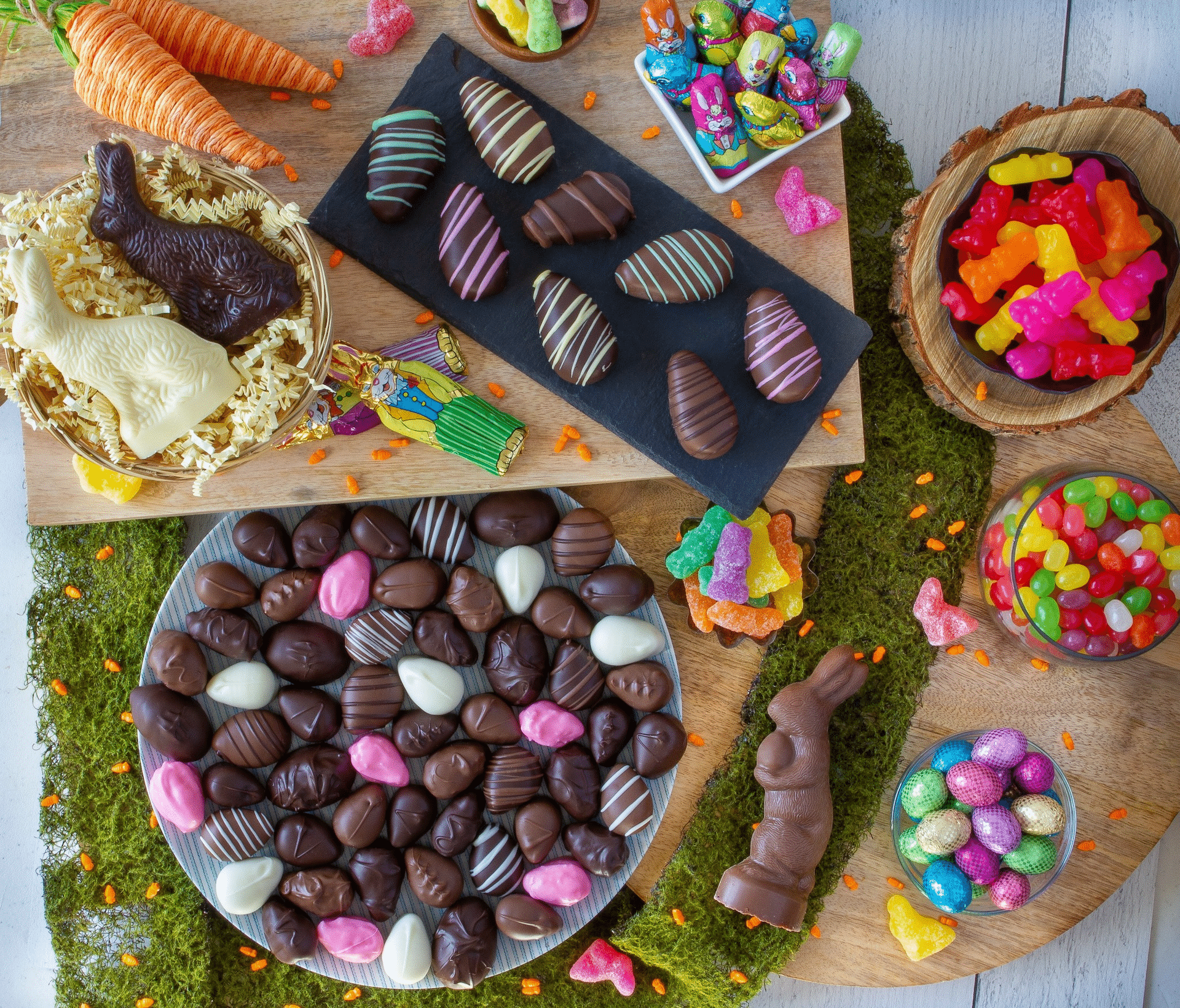 Assorted treats by Josh Early Candies.