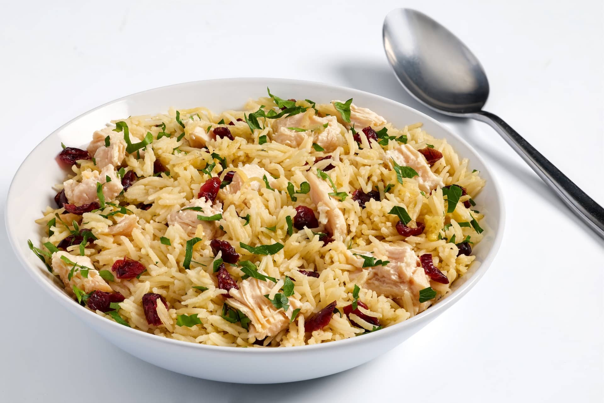 Cranberry rice pilaf.