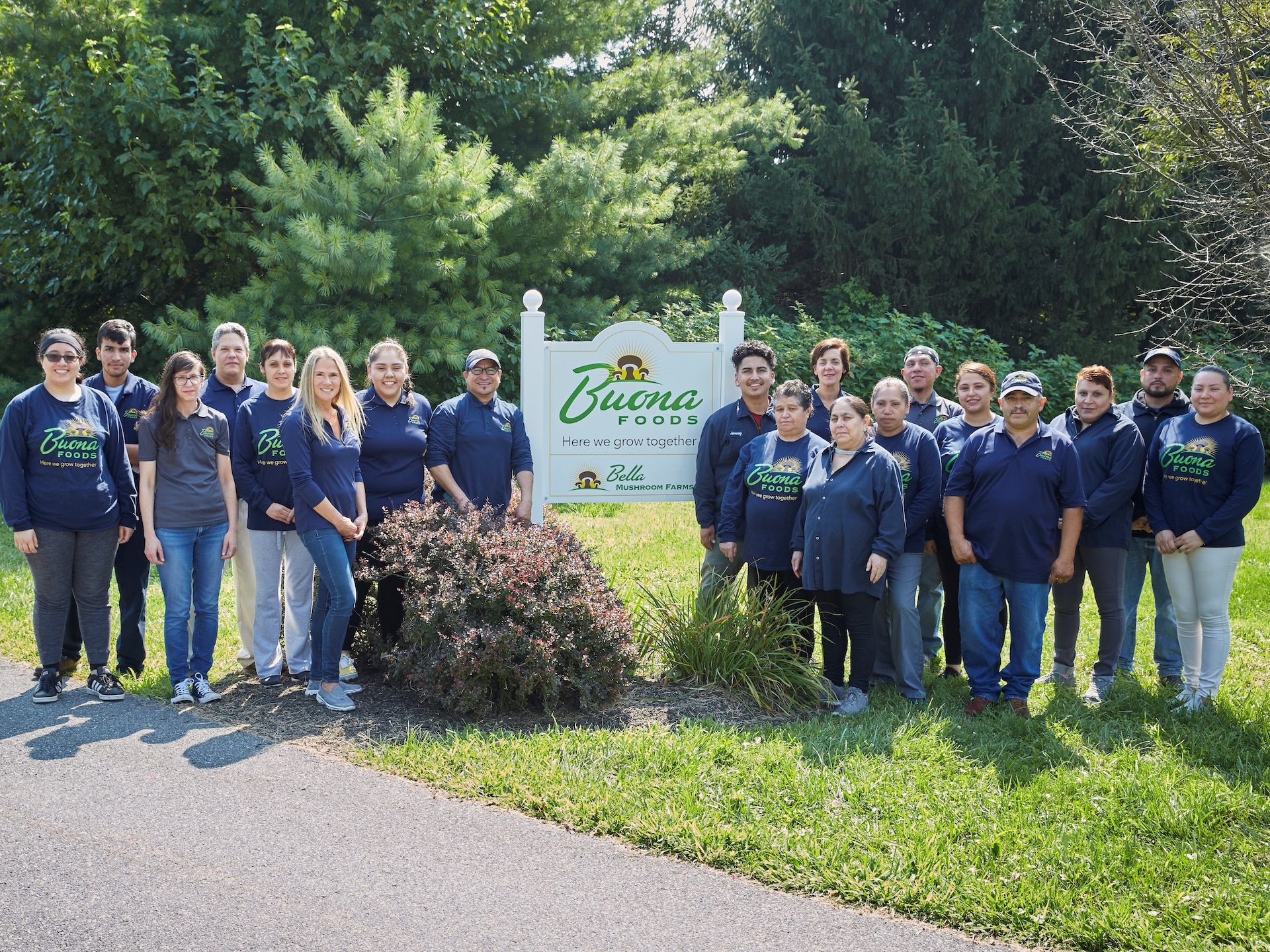 The staff of Buona Foods.