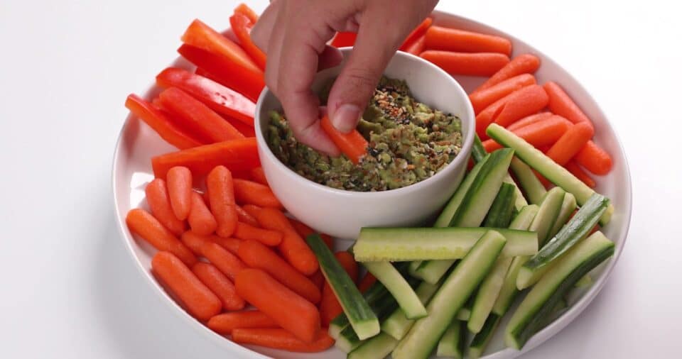 Nourish PA for Kids protein avocado & beans dip.