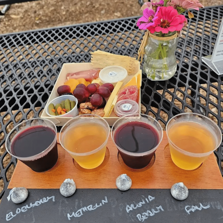 Wine at Mount Bethal Farms.
