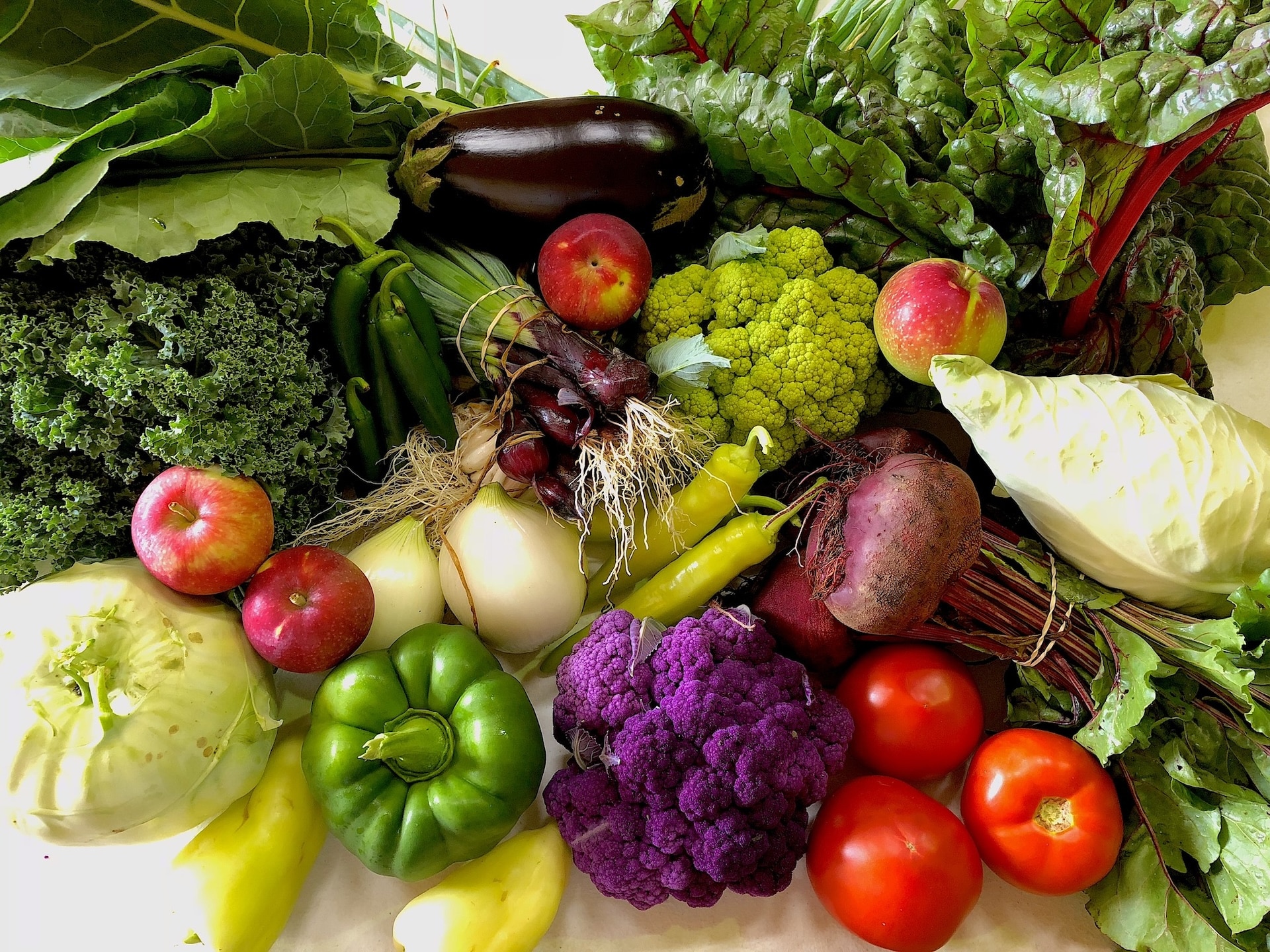 Post Apples Farm CSA share.