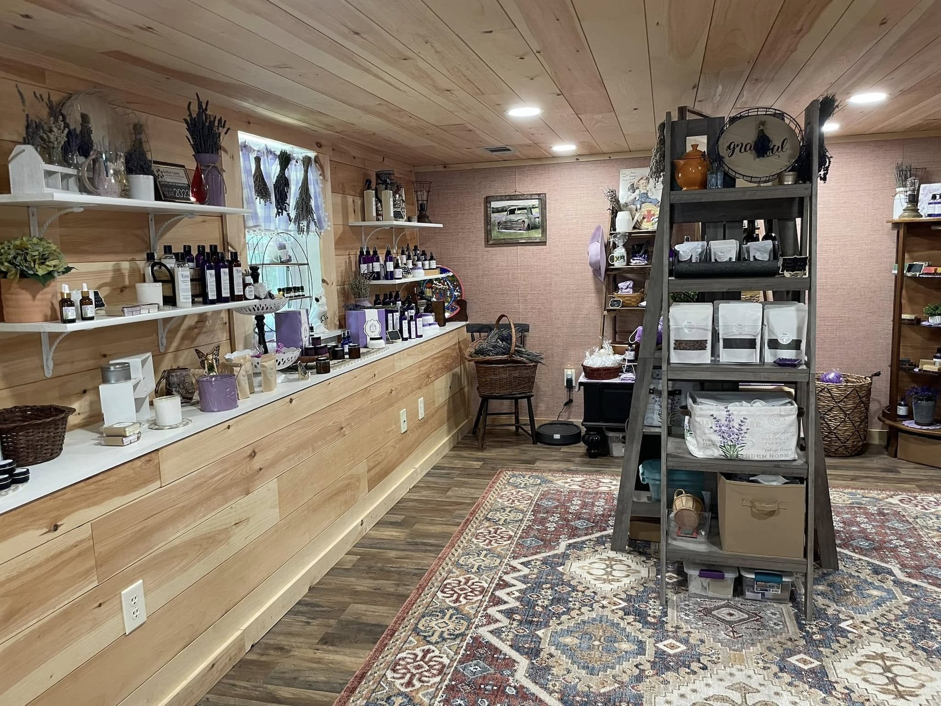 The shop at Willow Springs Lavender.